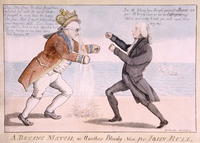 A Boxing Match or, Another Bloody Nose for John Bull by William Charles